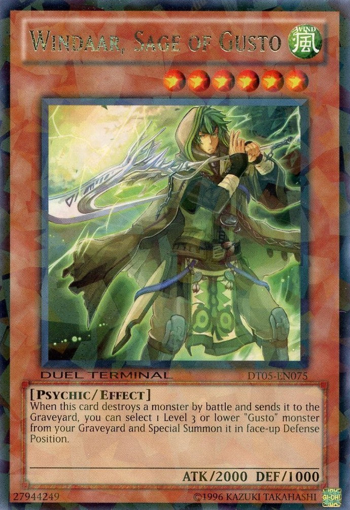 Windaar, Sage of Gusto [DT05-EN075] Rare | Card Merchant Takapuna