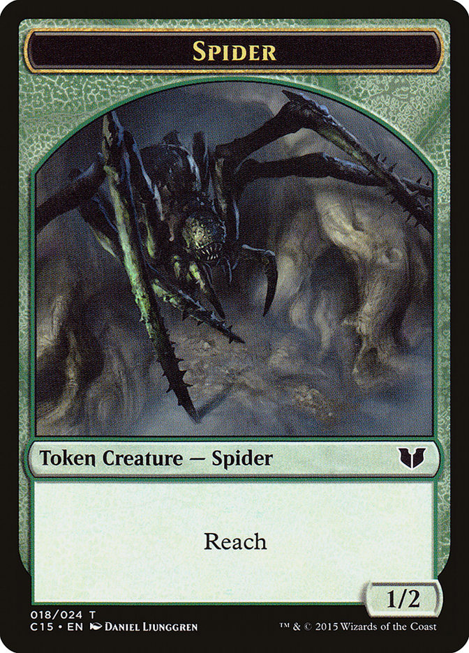 Bear // Spider Double-Sided Token [Commander 2015 Tokens] | Card Merchant Takapuna