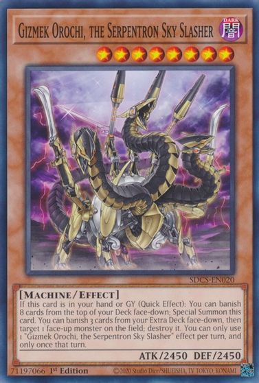 Gizmek Orochi, the Serpentron Sky Slasher [SDCS-EN020] Common | Card Merchant Takapuna