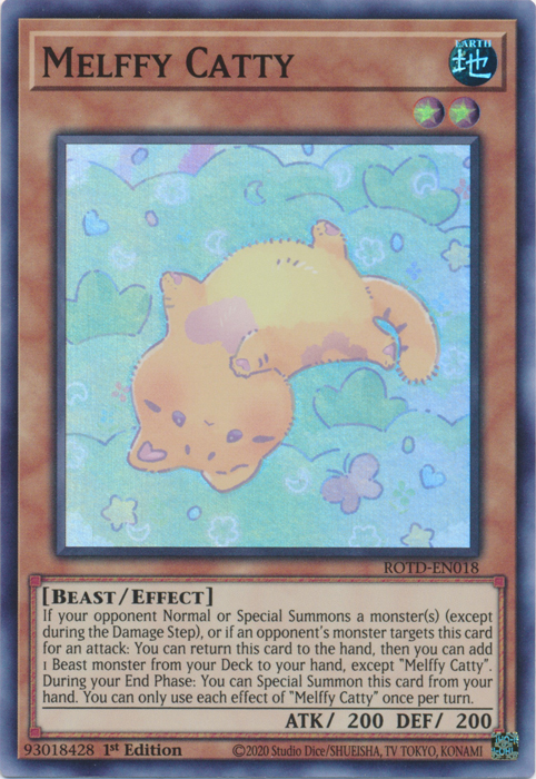 Melffy Catty [ROTD-EN018] Super Rare | Card Merchant Takapuna