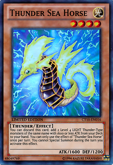 Thunder Sea Horse [CT10-EN016] Super Rare | Card Merchant Takapuna