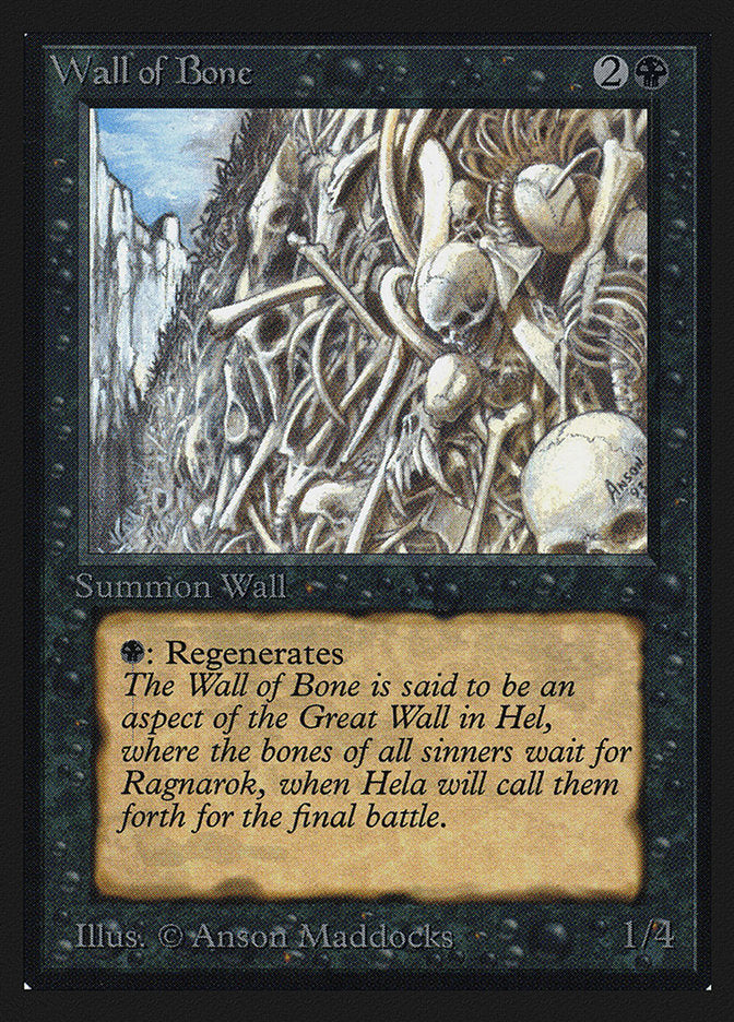 Wall of Bone [International Collectors' Edition] | Card Merchant Takapuna