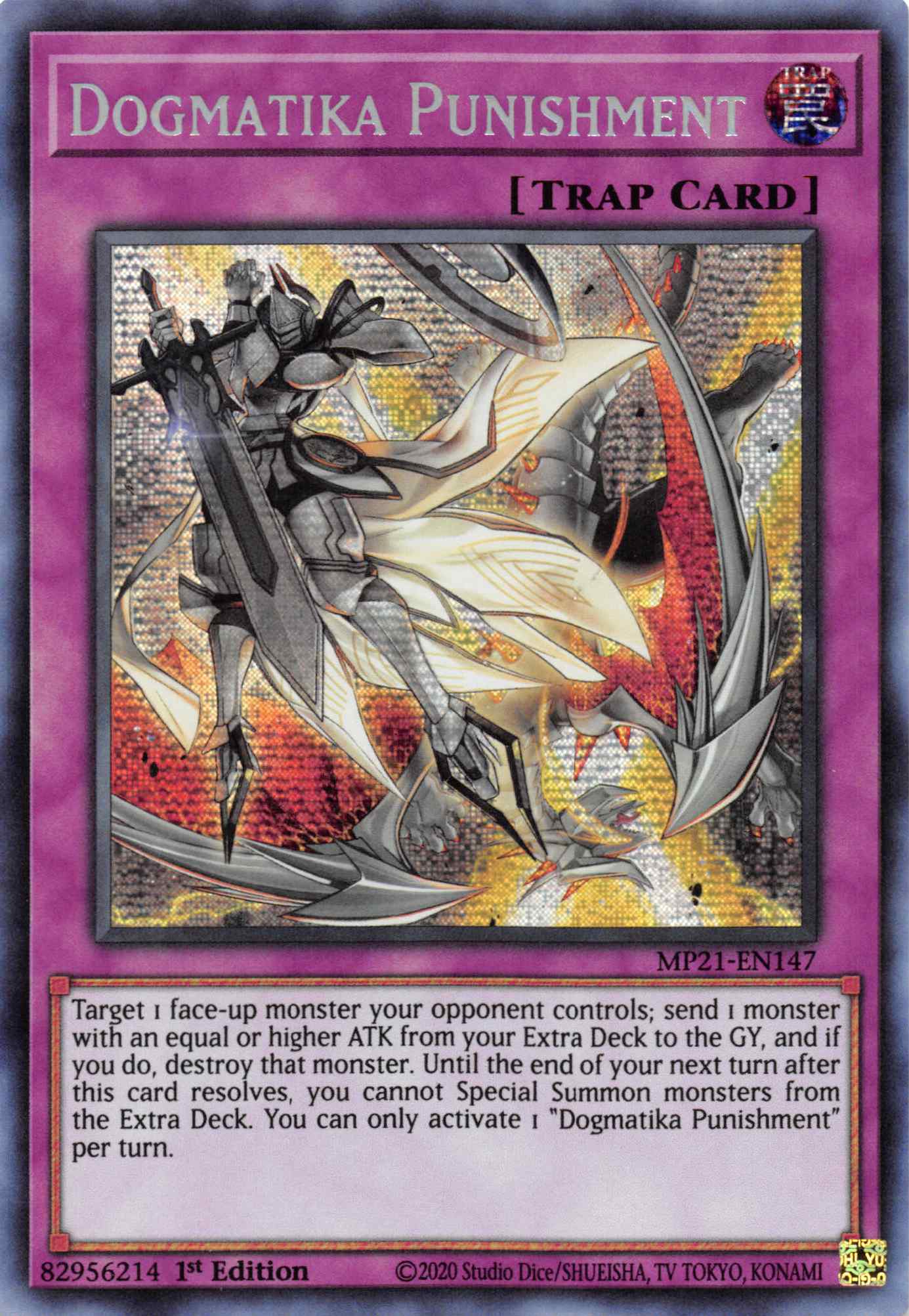 Dogmatika Punishment [MP21-EN147] Prismatic Secret Rare | Card Merchant Takapuna