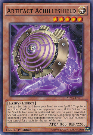 Artifact Achilleshield [MP15-EN010] Common | Card Merchant Takapuna