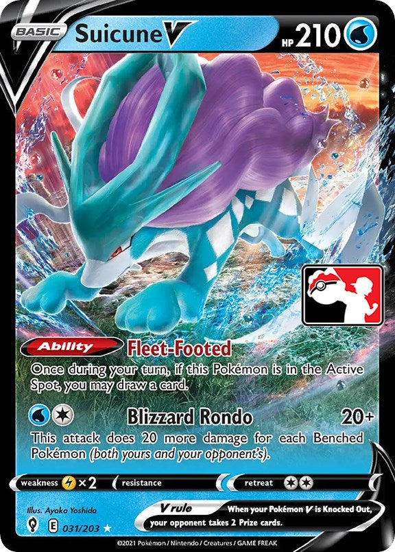 Suicune V (031/203) [Prize Pack Series One] | Card Merchant Takapuna