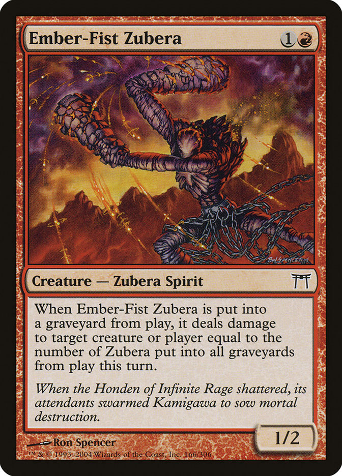 Ember-Fist Zubera [Champions of Kamigawa] | Card Merchant Takapuna