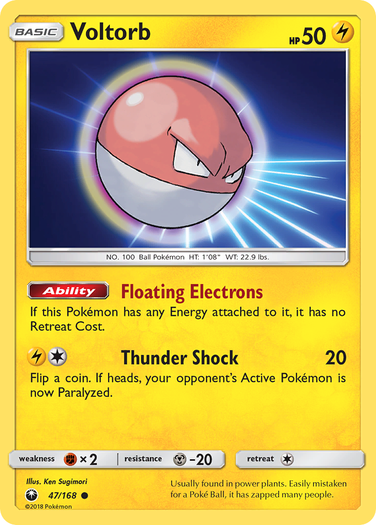 Voltorb (47/168) [Sun & Moon: Celestial Storm] | Card Merchant Takapuna