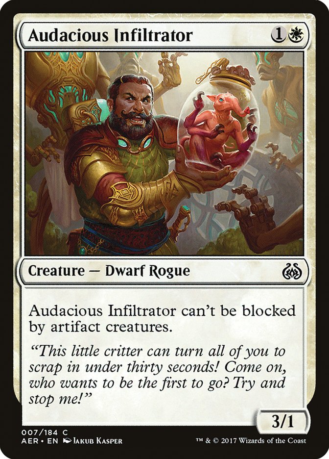 Audacious Infiltrator [Aether Revolt] | Card Merchant Takapuna