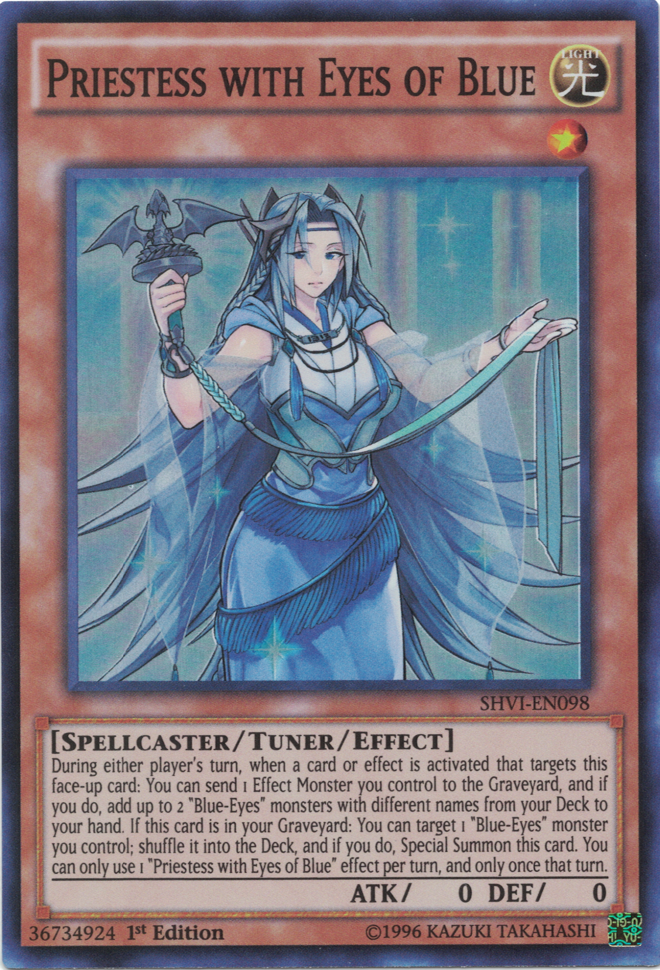 Priestess with Eyes of Blue [SHVI-EN098] Super Rare | Card Merchant Takapuna