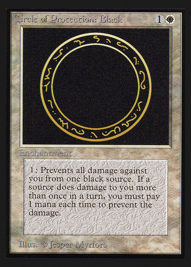 Circle of Protection: Black [International Collectors' Edition] | Card Merchant Takapuna