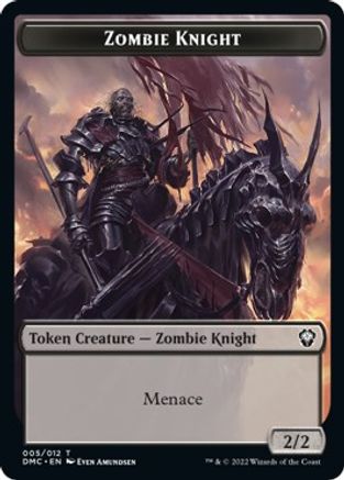 Zombie Knight // Griffin Double-Sided Token [Dominaria United Commander Tokens] | Card Merchant Takapuna