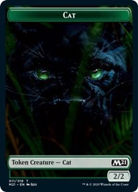 Cat (011) // Soldier Double-Sided Token [Core Set 2021 Tokens] | Card Merchant Takapuna