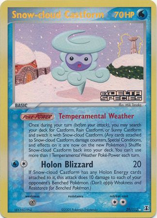 Snow-cloud Castform (29/113) (Stamped) [EX: Delta Species] | Card Merchant Takapuna