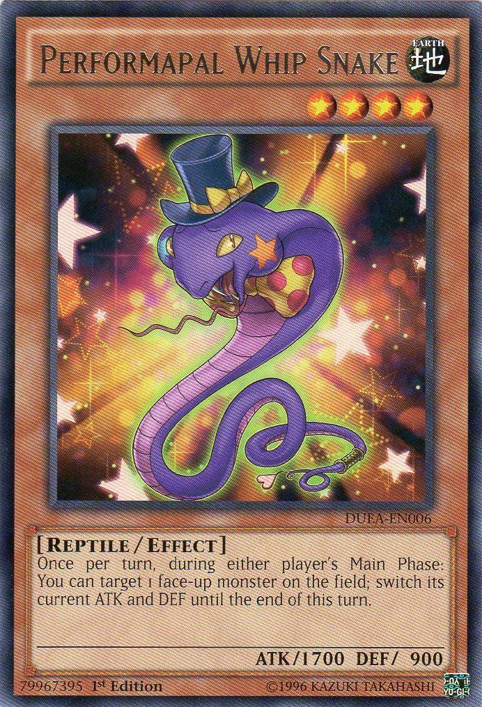 Performapal Whip Snake [DUEA-EN006] Rare | Card Merchant Takapuna