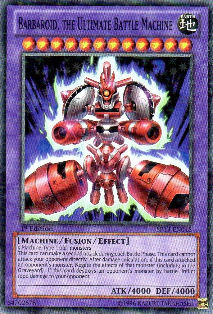 Barbaroid, the Ultimate Battle Machine [SP13-EN045] Starfoil Rare | Card Merchant Takapuna