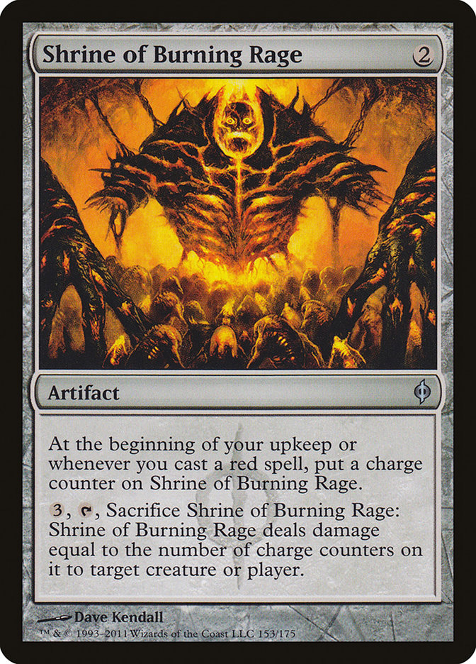 Shrine of Burning Rage [New Phyrexia] | Card Merchant Takapuna