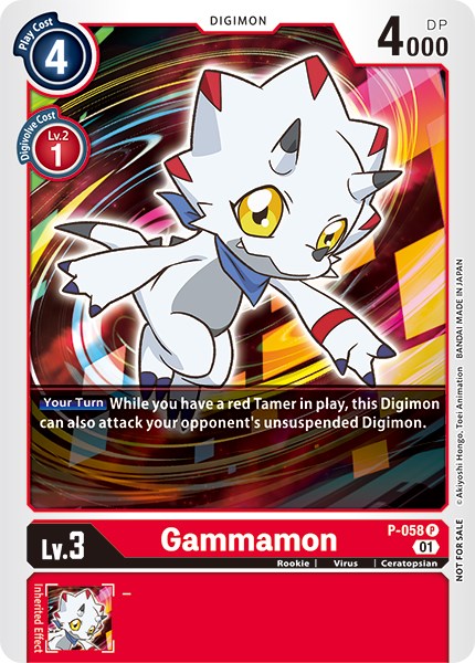 Gammamon [P-058] (New Awakening Pre-Release Tournament) [New Awakening Pre-Release Promos] | Card Merchant Takapuna