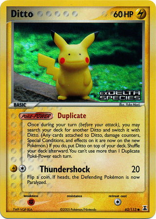 Ditto (63/113) (Stamped) [EX: Delta Species] | Card Merchant Takapuna