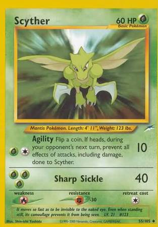 Scyther (55/105) [Neo Destiny Unlimited] | Card Merchant Takapuna