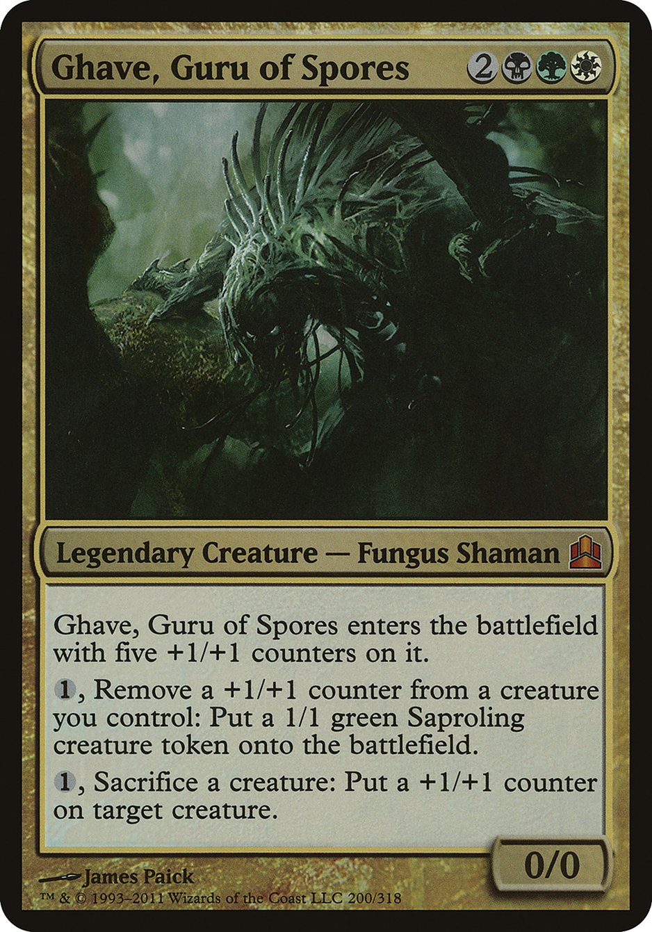 Ghave, Guru of Spores (Oversized) [Commander 2011 Oversized] | Card Merchant Takapuna