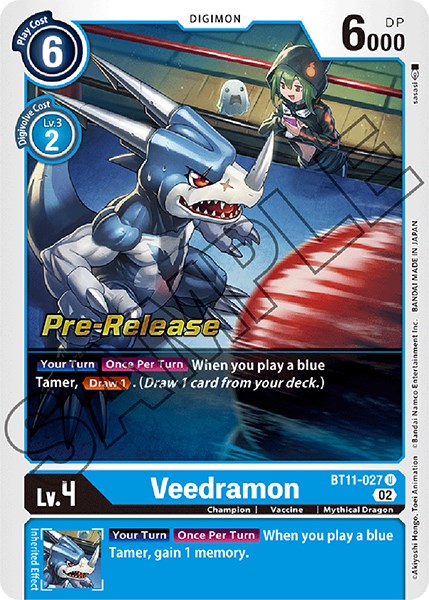 Veedramon [BT11-027] [Dimensional Phase Pre-Release Promos] | Card Merchant Takapuna