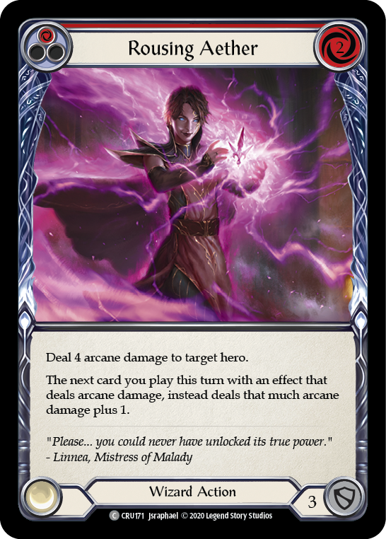 Rousing Aether (Red) [CRU171] (Crucible of War)  1st Edition Normal | Card Merchant Takapuna