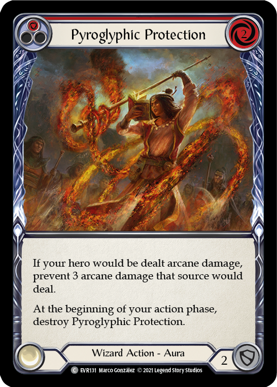 Pyroglyphic Protection (Red) [EVR131] (Everfest)  1st Edition Normal | Card Merchant Takapuna