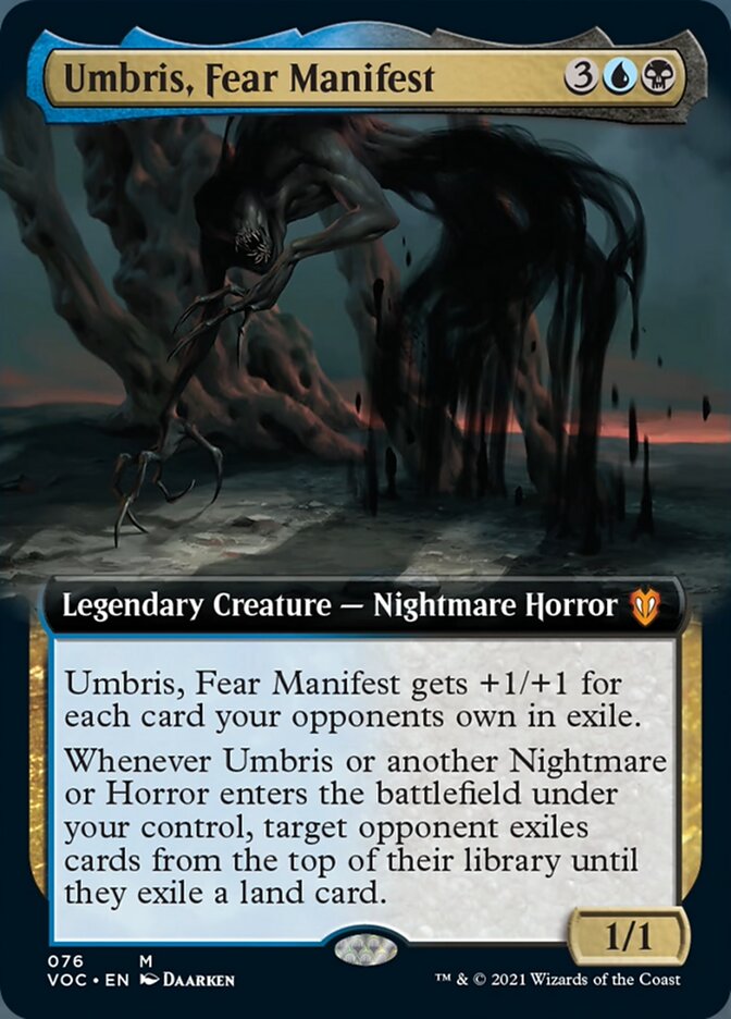 Umbris, Fear Manifest (Extended Art) [Innistrad: Crimson Vow Commander] | Card Merchant Takapuna