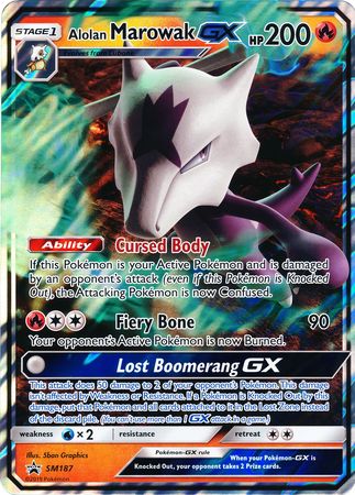 Alolan Marowak GX (SM187) (Jumbo Card) [Sun & Moon: Black Star Promos] | Card Merchant Takapuna