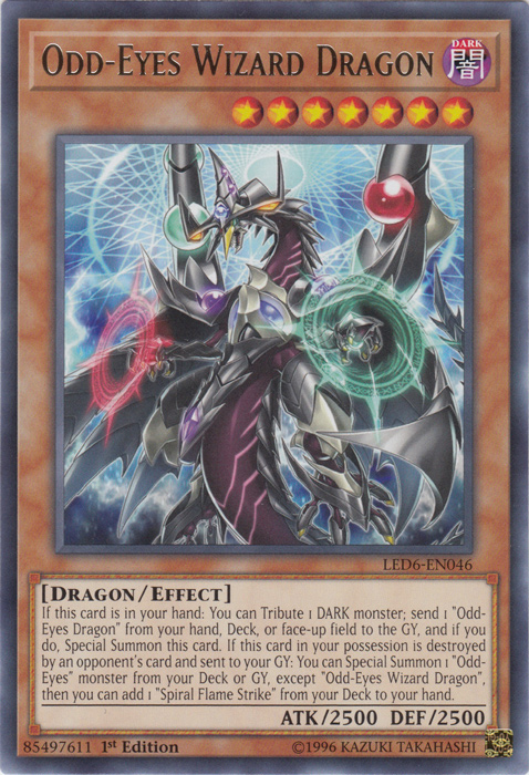 Odd-Eyes Wizard Dragon [LED6-EN046] Rare | Card Merchant Takapuna