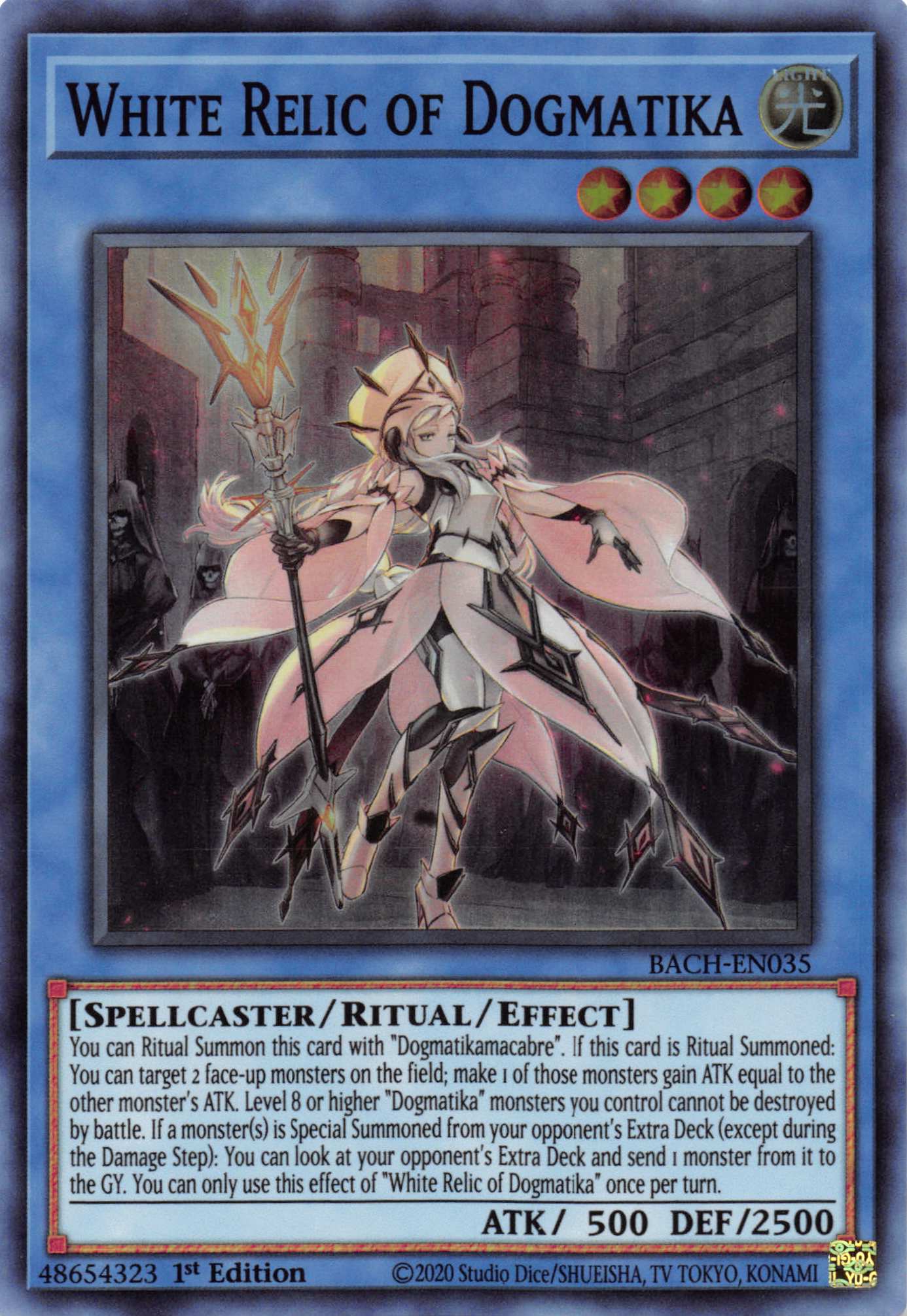 White Relic of Dogmatika [BACH-EN035] Super Rare | Card Merchant Takapuna