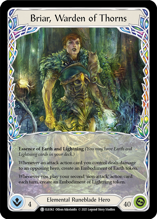 Briar, Warden of Thorns // Titan's Fist [ELE062 // ELE202] (Tales of Aria)  1st Edition Normal | Card Merchant Takapuna