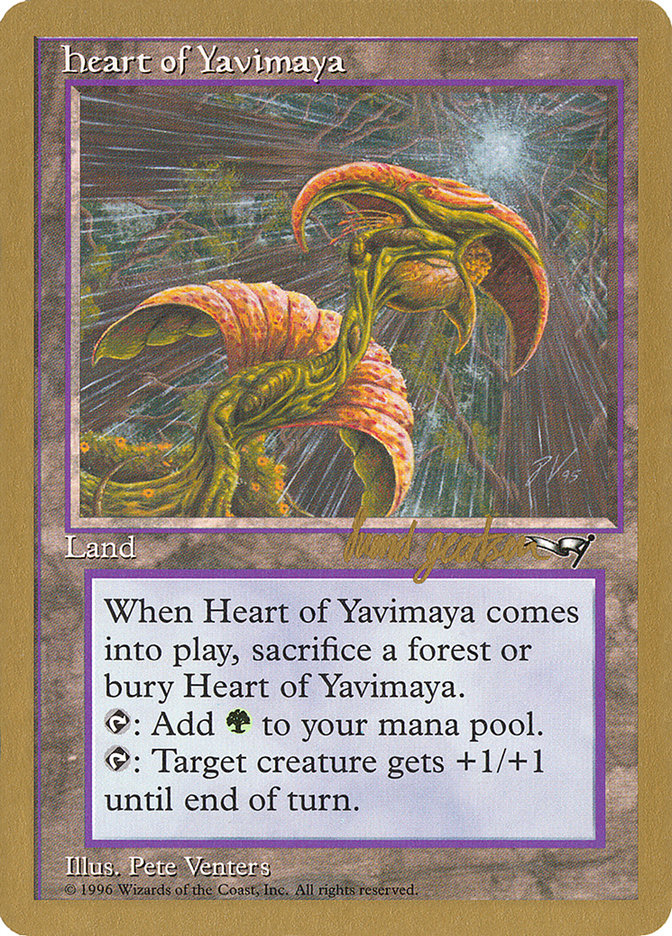 Heart of Yavimaya (Svend Geertsen) [World Championship Decks 1997] | Card Merchant Takapuna