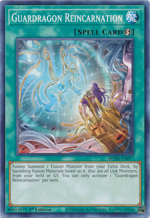 Guardragon Reincarnation [MP20-EN077] Common | Card Merchant Takapuna