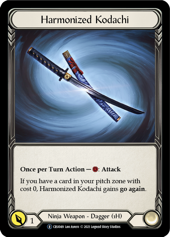 Harmonized Kodachi [U-CRU049] (Crucible of War Unlimited)  Unlimited Normal | Card Merchant Takapuna