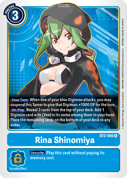 Rina Shinomiya [BT2-086] [Release Special Booster Ver.1.5] | Card Merchant Takapuna