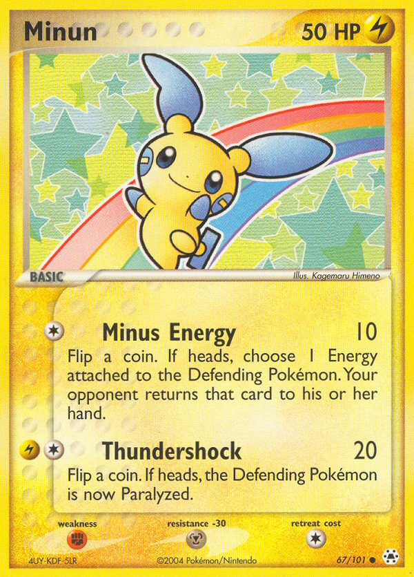 Minun (67/101) [EX: Hidden Legends] | Card Merchant Takapuna