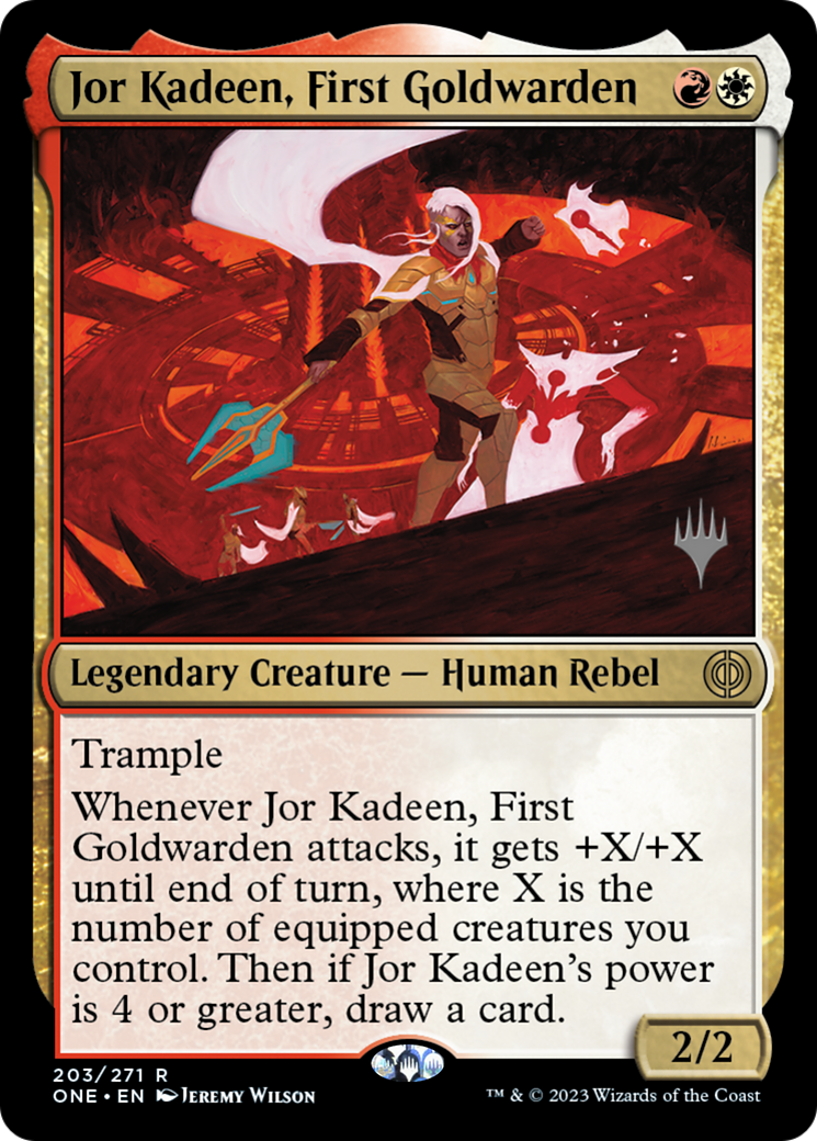 Jor Kadeen, First Goldwarden (Promo Pack) [Phyrexia: All Will Be One Promos] | Card Merchant Takapuna