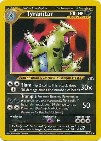 Tyranitar (31/75) [Neo Discovery Unlimited] | Card Merchant Takapuna