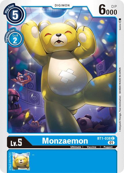 Monzaemon [BT1-038] (Alternative Art) [Starter Deck: Ulforce Veedramon] | Card Merchant Takapuna