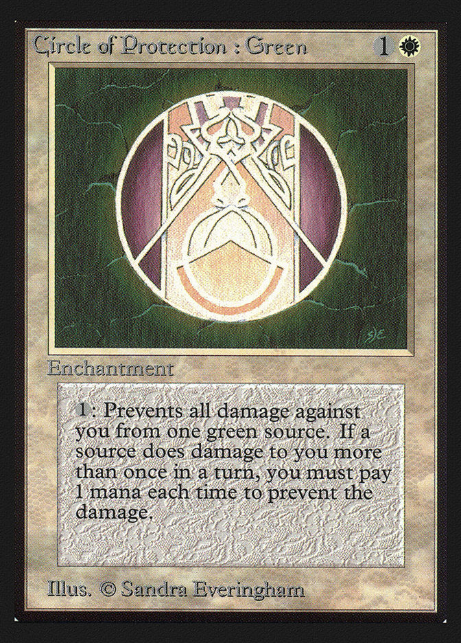 Circle of Protection: Green [International Collectors' Edition] | Card Merchant Takapuna