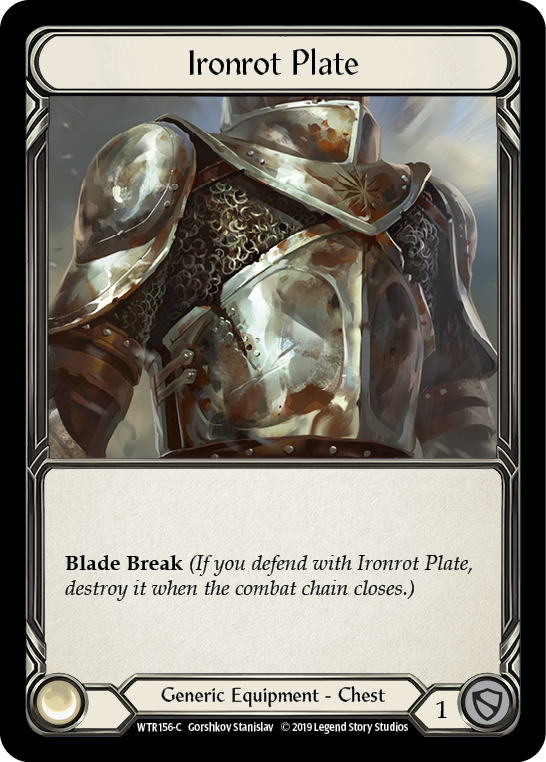 Ironrot Plate [WTR156-C] (Welcome to Rathe)  Alpha Print Cold Foil | Card Merchant Takapuna