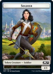 Soldier // Weird Double-Sided Token [Core Set 2021 Tokens] | Card Merchant Takapuna