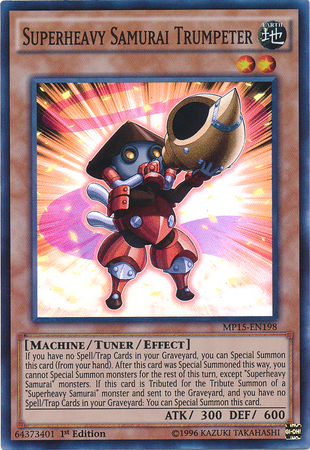 Superheavy Samurai Trumpeter [MP15-EN198] Super Rare | Card Merchant Takapuna