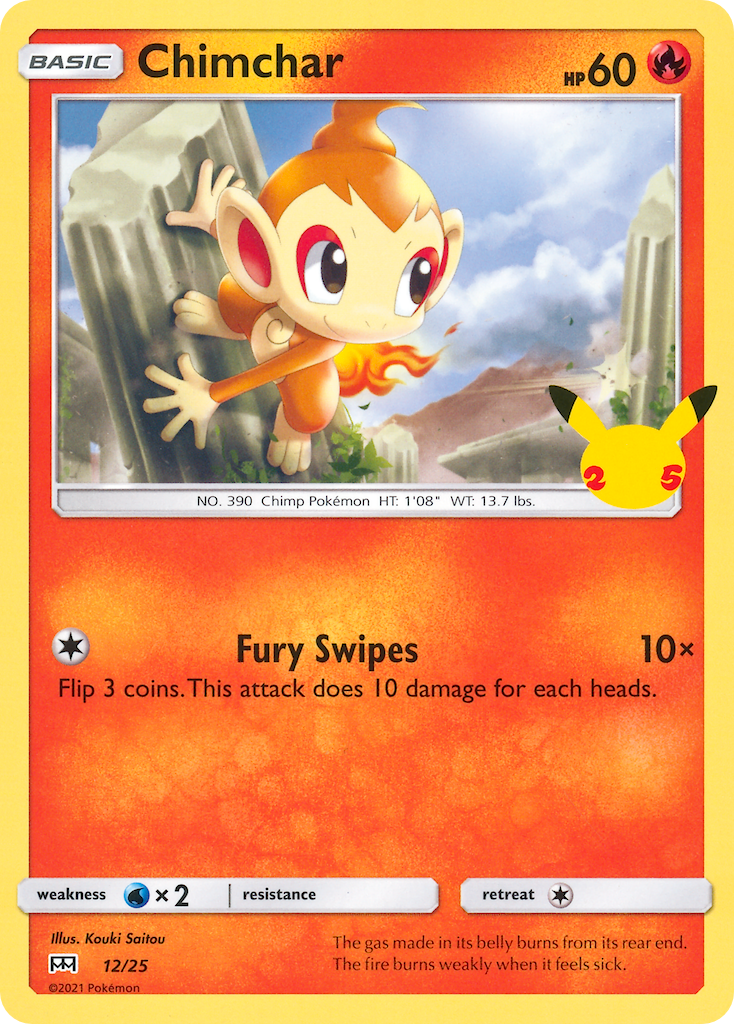 Chimchar (12/25) [McDonald's 25th Anniversary] | Card Merchant Takapuna