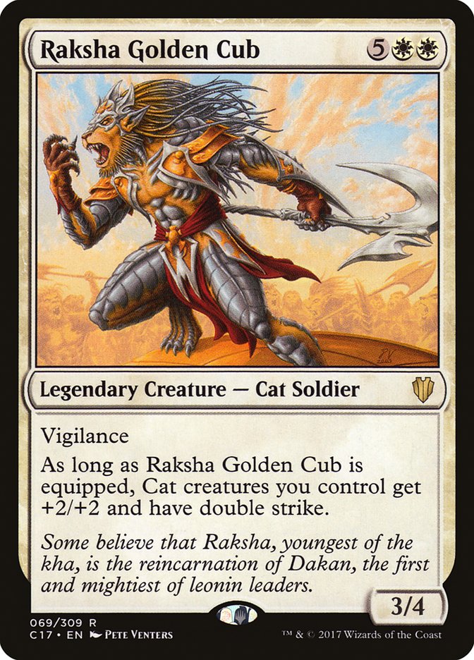 Raksha Golden Cub [Commander 2017] | Card Merchant Takapuna