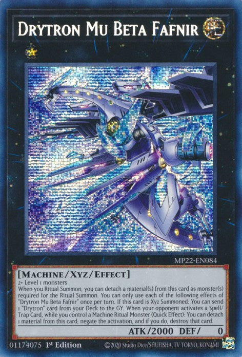 Drytron Mu Beta Fafnir [MP22-EN084] Prismatic Secret Rare | Card Merchant Takapuna