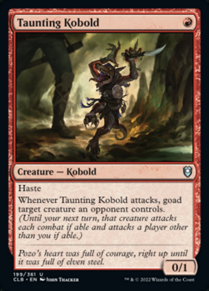 Taunting Kobold [Commander Legends: Battle for Baldur's Gate] | Card Merchant Takapuna