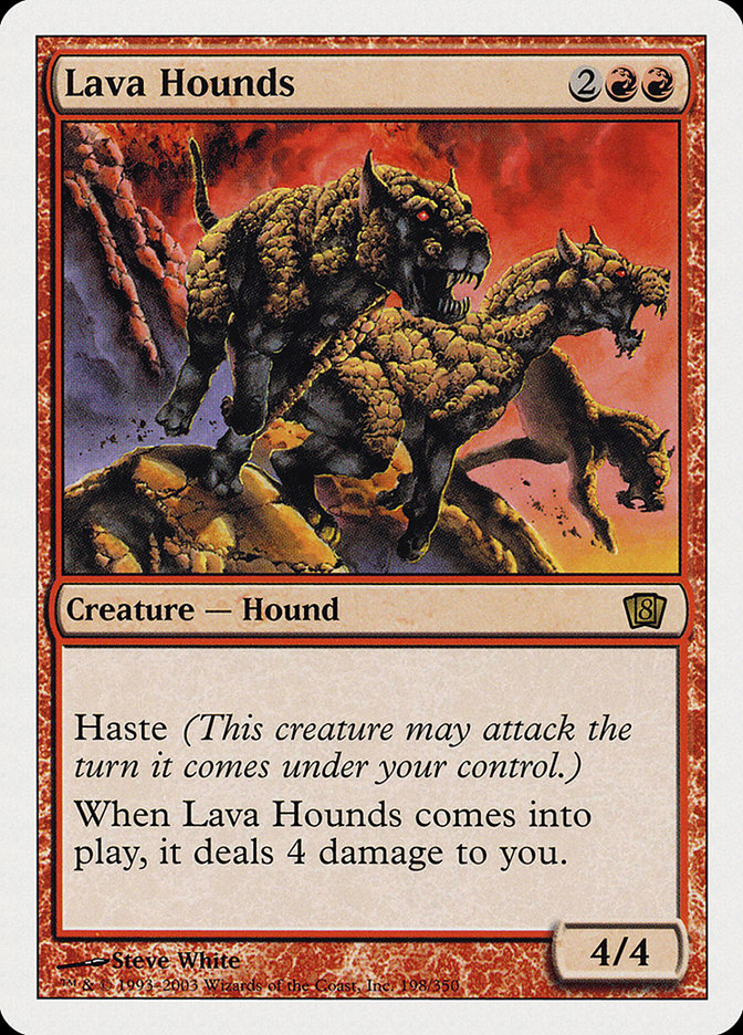 Lava Hounds [Eighth Edition] | Card Merchant Takapuna