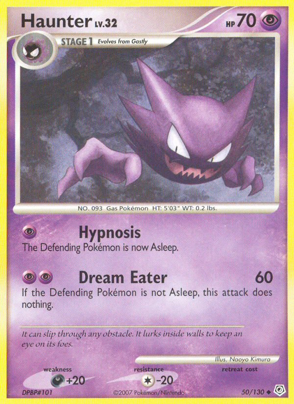 Haunter (50/130) [Diamond & Pearl: Base Set] | Card Merchant Takapuna